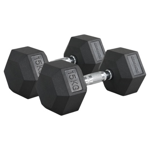 IRONWOD六角哑铃男士健身家用女士商用力量训练器材包胶实心纯铁