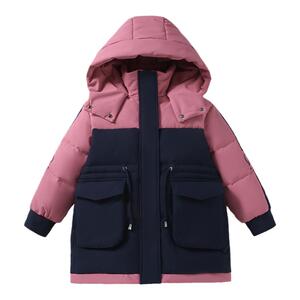 ABC kaia女童羽绒服儿童中长款2024新款中大童女孩冬季童装外套厚