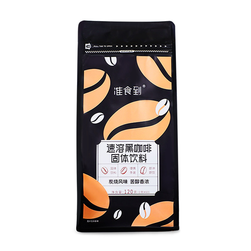 海南黑咖啡速溶饱腹不加糖60条