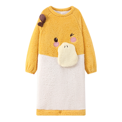 女童冬季睡裙长款珊瑚绒家居服