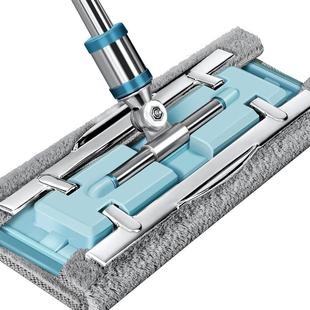 夹布平板拖把2025新款家用一拖净夹板抹布毛巾拖布地拖木地板专用