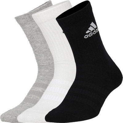 阿迪达斯男女经典运动袜子三双装