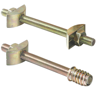 家具螺丝半月牙垫片四合一连接件床头拼装件餐桌偏心轮五金配件M8