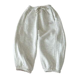 女童加绒裤子一体绒薄绒2025新款秋冬超好看儿童束脚女孩卫裤外穿