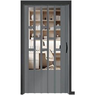 赛莱雅铝合金折叠推拉门卫生间阳台隔断厨房推拉门防晒保温无下轨