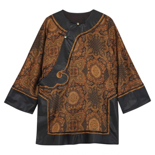 萧娘【樾川】重缎香云纱上衣新中式桑蚕丝国风中式太太服秋冬2383