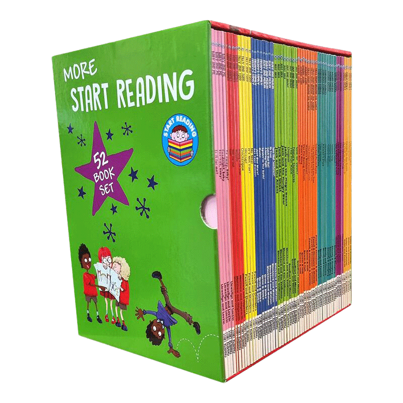 英文原版 More Start Reading Series 52 Books 儿童启蒙分级读物2 Start Reading 2 开始阅读系列 52册合集 英文版进口英语书籍