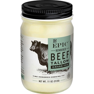 美国直邮 EPIC Beef Tallow Grass-Fed 生酮友好无麸质草饲牛油