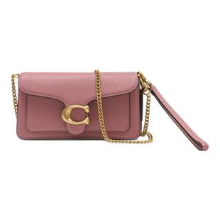 蔻驰 Coach Tabby 19 链条斜挎包 CBF14- 皮质 - 粉色