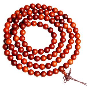 保真天然雷击枣木手串老料108颗念珠道家流珠护身手链男女道珠