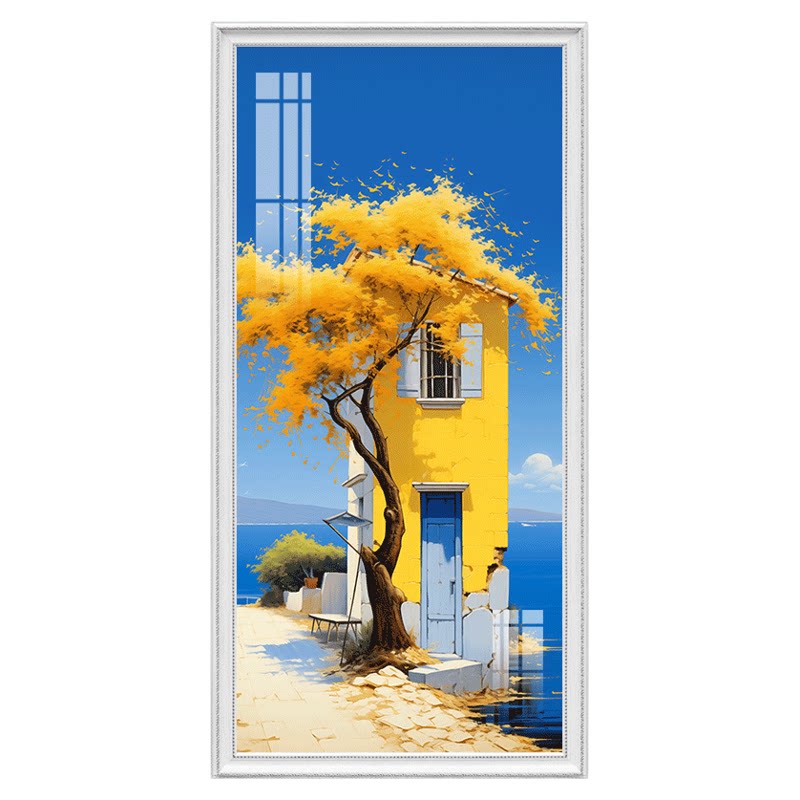 欧式玄关背景墙装饰画地中海壁画