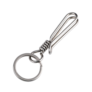 不锈钢绕线弹簧手工钥匙扣创意百搭时尚男士腰间汽车钥匙快挂挂件