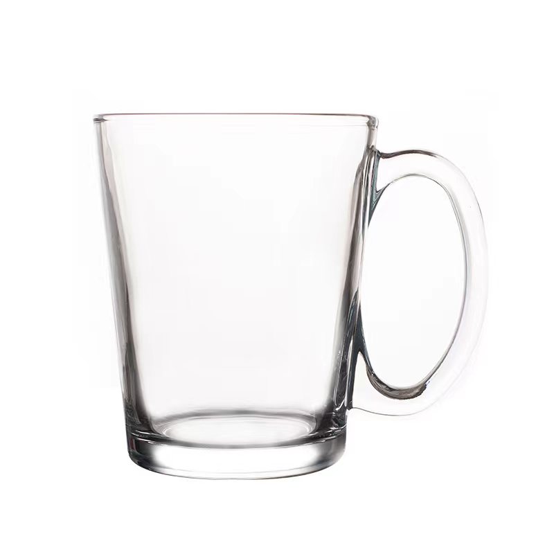 带把泡茶杯加厚无色透明啤酒杯