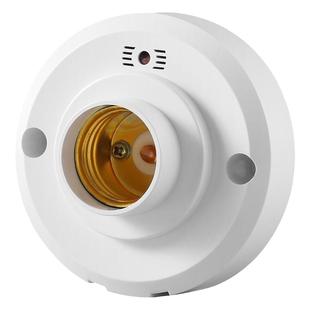 声光控开关灯座楼道智能感应灯E27螺口明装LED自动声控感应灯头