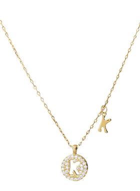 潮典S925银简约26字母项链女小众设计轻奢英文百搭锁骨链闺蜜礼物