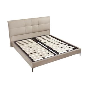 星港家居简约现代皮床主卧大床双人床婚床软床家具实木软包