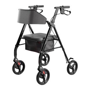 轮椅助推器老年人康复专用辅助行走代步手推车可坐多功能高度可调