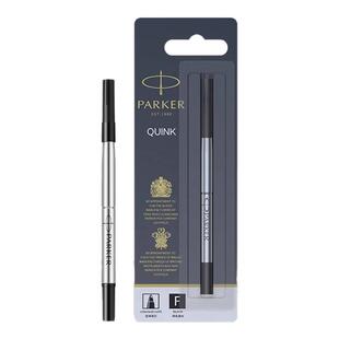 笔芯parker派克签字笔水性芯 细/中 黑色单支悬挂装 派克宝珠笔用 可开发票