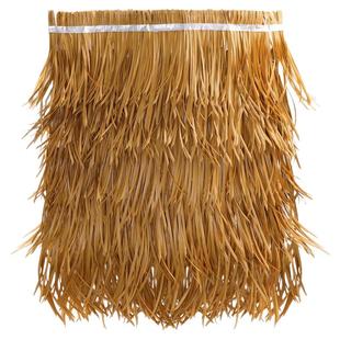 仿真茅草屋顶人造稻草塑料假毛草地毯庭院凉亭别墅户外防水毛草屋