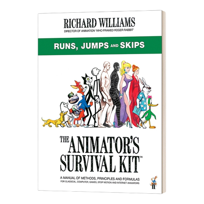 英文原版 The Animator's Survival Kit Runs Jumps and Skips 动画基础技法 跑 蹦 跳 英文版 进口英语原版书籍