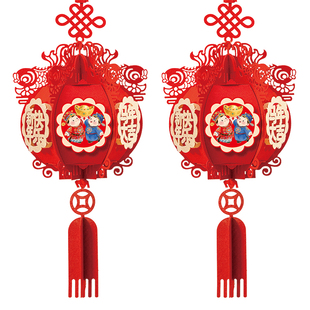 马年新款过年幼儿园春节元旦教室氛围布置2026新年装饰品灯笼挂件