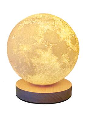 旋转月球灯月亮灯氛围小夜灯星空星球灯卧室睡眠灯床头台灯磁悬浮