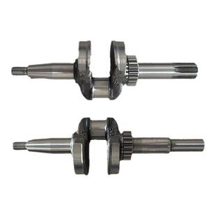 卧式风冷柴油机水泵配件 微耕机配件 汽改柴168F曲轴 平键轴 花键