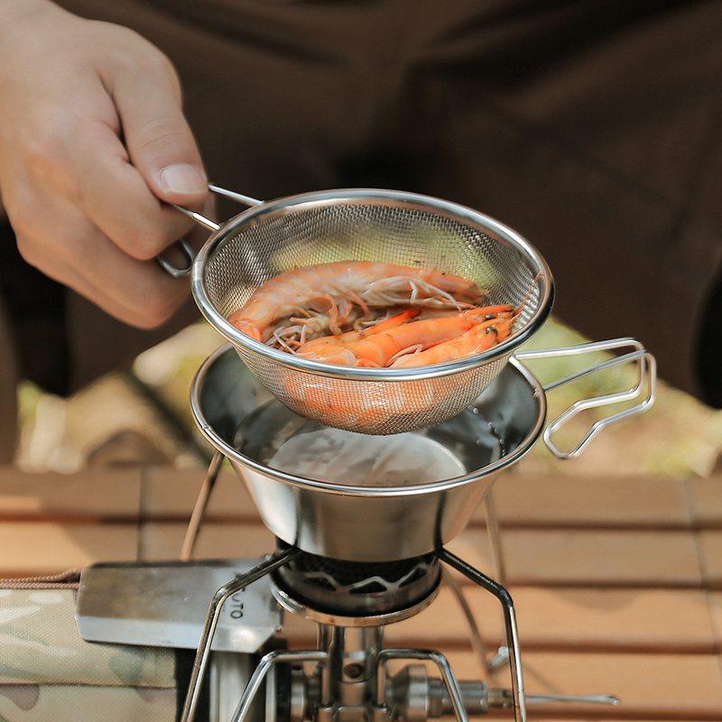 户外304不锈钢捞网捞面漏勺面粉筛豆浆机煮面过滤网雪拉碗滤网