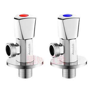 埃美柯三角阀纯铜加厚4分家用冷热通用开关止水阀门热水器马桶阀