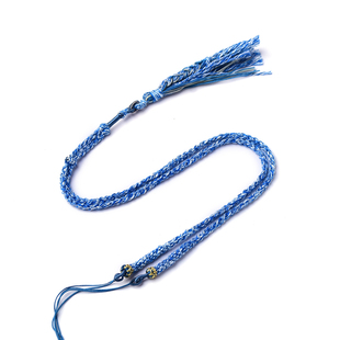 高档手工编织吊坠挂绳藏式手搓棉锁骨链天珠专用挂绳圆珠横穿绳子