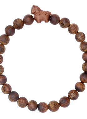 天然奇楠沉香手串十二生肖马手链