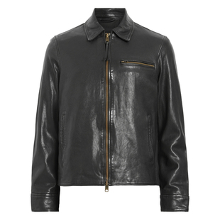 明星同款ALLSAINTS男士机车皮衣Miller皮夹克泽西风春季款M009LA