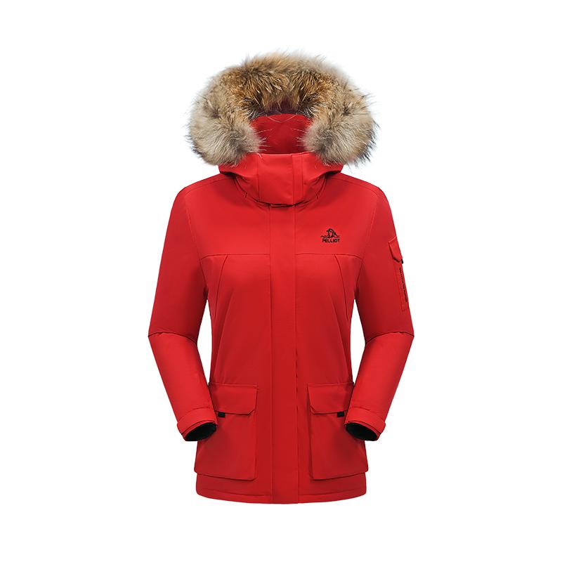 【极寒Ⅲ】伯希和户外大毛领羽绒服女新款男700蓬鹅绒外套派克服