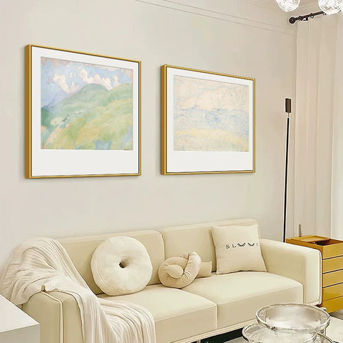 梵高莫奈风景客厅沙发背景墙挂画餐厅装饰画世界名画卧室床头壁画
