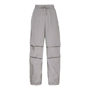 Adidas/阿迪达斯正品三叶草女士梭织系带经典宽松阔腿长裤KS2866