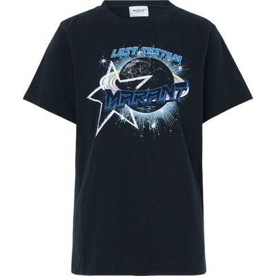 【折扣】Isabel Marant Etoile 春夏女印花棉质平纹布T恤