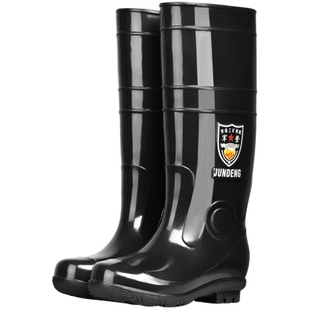 加厚水鞋男橡胶软工地高筒防水防滑雨鞋套鞋钓鱼劳保冬季加绒雨靴