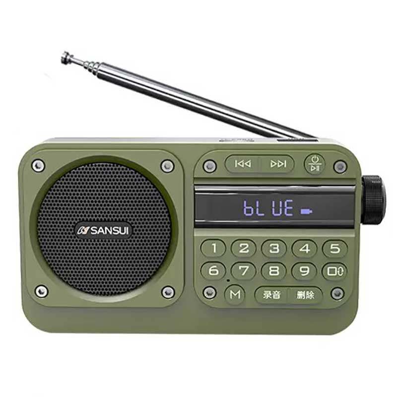 山水F27蓝牙音箱多功能老人收音机插卡U盘便携式迷你播放器小音响