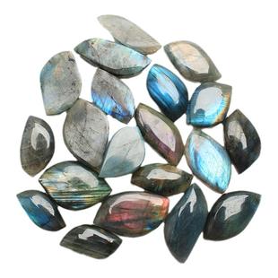 如鸿天然水晶原石吊坠拉长石灰月光石随形小挂件矿石儿童宝石