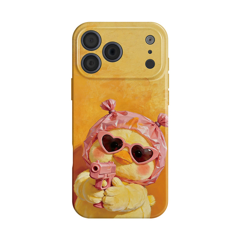 塑料袋小鸭~可爱搞怪ins适用iphone17pro手机壳苹果16nova14华为p70mate80小米15opporeno13萌vivos50荣耀300