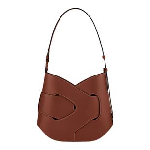 【礼物】Polene波灵恩Nodde Hobo光滑牛皮扭结包手提斜挎包