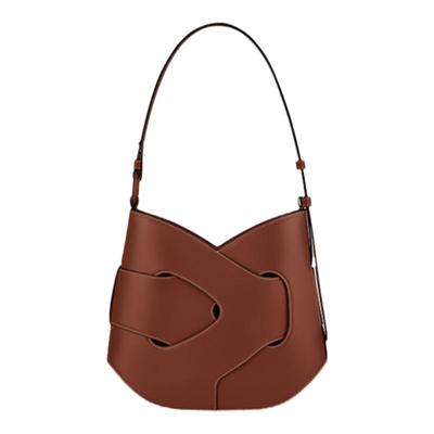 【礼物】Polene波灵恩Nodde Hobo光滑牛皮扭结包手提斜挎包