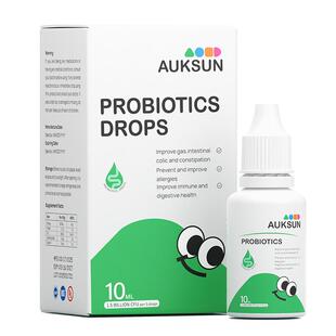 [顺丰速发]AUKSUN艾珂斯1阶小绿瓶滴剂益生菌婴幼新生儿胀气便秘