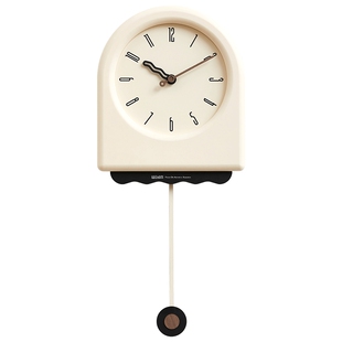 EMITDOOG免打孔2026新款挂钟客厅现代简约网红家用高档时钟墙挂表