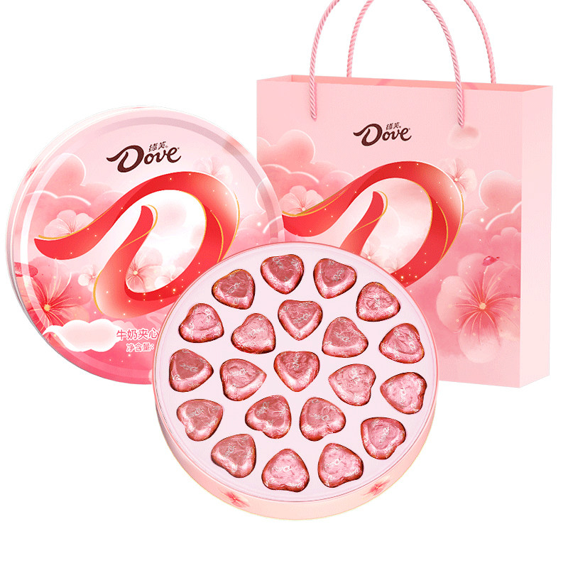 德芙心语21粒心型巧克力礼盒装教师节节送老师礼物零食生日礼物