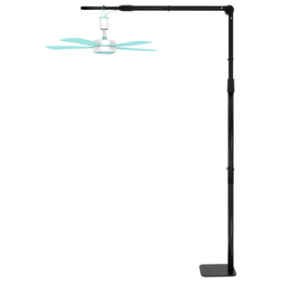 落地式小吊扇支架床上床头蚊帐微风扇固定支撑架折叠伸缩加长吊杆