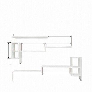 床头隔板壁挂式客厅墙面装饰书架墙上置物架卧室简易收纳创意格子