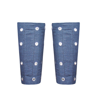 加厚帆布防割护腿透气耐磨搬抬玻璃内置钢条防砍防刮护腿套护腕