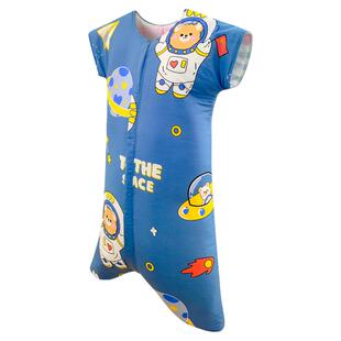 春秋儿童睡袍夹棉睡衣防寒睡袋宝宝中大童睡袋纯棉男童女童防踢被