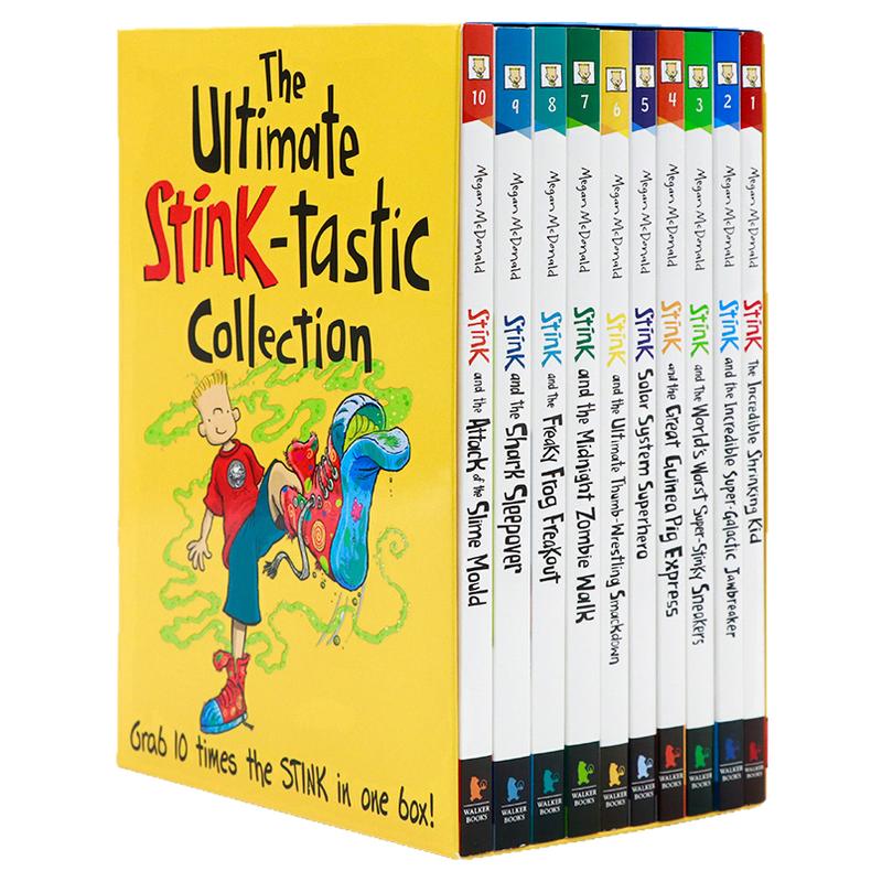 朱迪弟弟儿童章节故事书 10册套装 英文原版 The Ultimate Stink-tastic Collection 朱迪布鲁姆法吉系列 Megan McDonald儿童课外